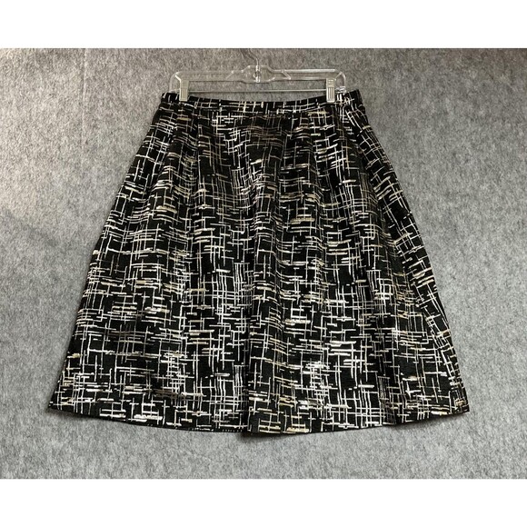 Alex Marie Dresses & Skirts - Alex Marie Skirt Womens 8 Black Shimmer Pleated Knee Length Lined Party NWT